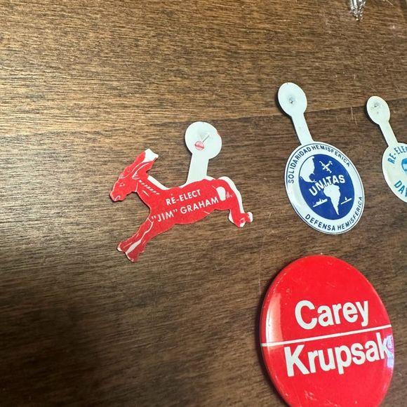 Vintage Collection 50s-80s Political Buttons Pinback Lot (set of 16) - Picture 5 of 11